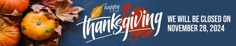  We will be closed on November 28th for Thanksgiving | Motor Works 